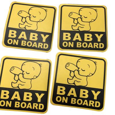 China Customized Warning Kiss Cut Stickers Decals For Car Window Baby In Car for sale