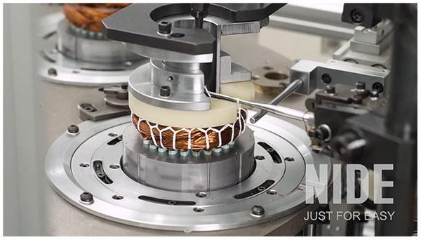 Full automatic Induction Motor Stator Wire Lace Machine production assembly line-2