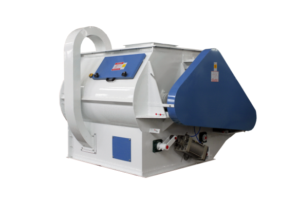 Double-shaft paddle mixer