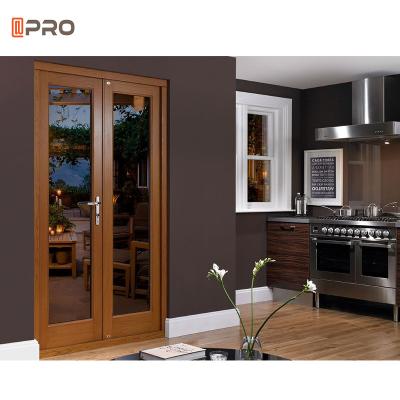 Chine Fixed Blind Aluminium Hinged Doors Swing Casement Double Glass Doors For House à vendre