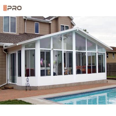 China 3D Model Villa Roof Glass Florida Room Free Standing Sunroom 4M X 5M en venta