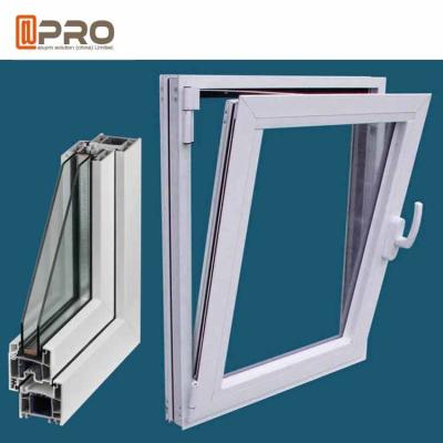 China Sound Insulation Tilt And Turn Windows Aluminum Profile With Toughened Glass for sale