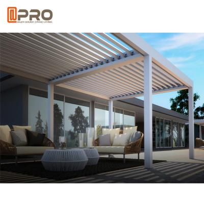 China Al aire libre de aluminio de la pérgola impermeable de aluminio de la sombrilla con las lumbreras ajustables en venta