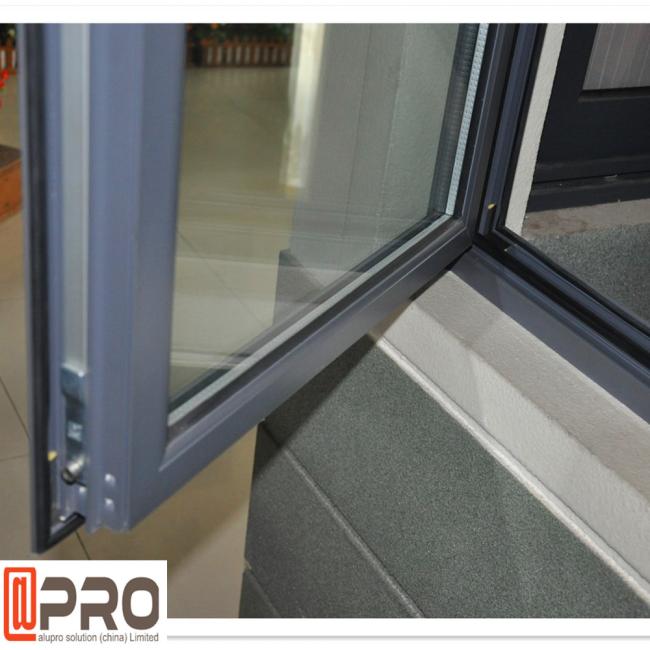 double glass casement window,wood aluminium casement window,aluminum casement window handle