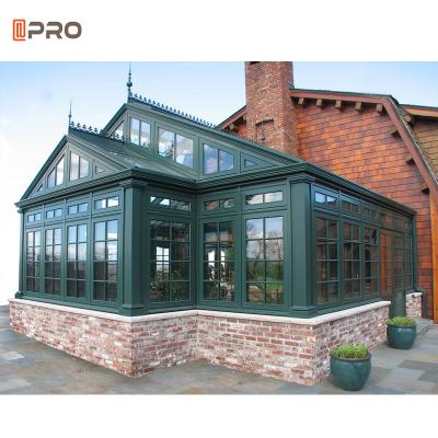 Chine Jardin de toit de la chaleur cadre en aluminium de pièce en verre extérieure de 4 saisons à vendre