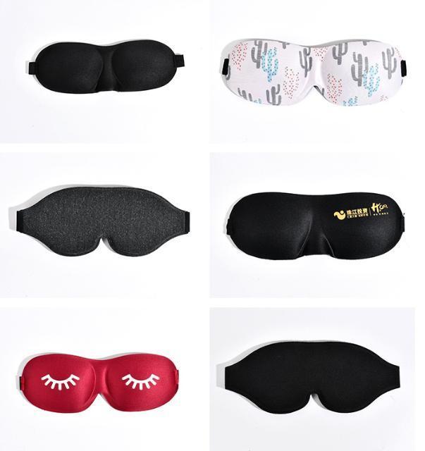 Lightweight Polyester Comfortable Eye Sleeping Mask Eyeshade Adjustable 3D Eye Shade