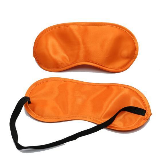 Custom Satin Sleep Eye Mask Solid Color Light Eye Shade for Travel and Work