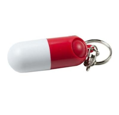 China Mini Keychain Portable Plastic Medicine Pill Storage Box Case for sale