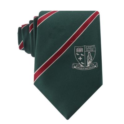 China Custom Logo Promotional Polyester Business Men Ties Woven Embroidered Personalized Neck Ties for sale