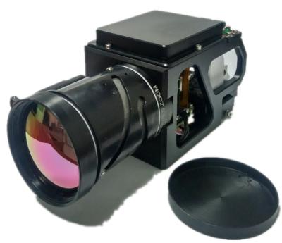 中国 280mmの長い焦点距離の連続的なズームレンズのミニチュア空輸MWIRは熱保安用カメラを冷却した 販売のため