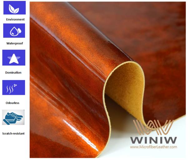 In stock leather for shoes wear and scratch resistant