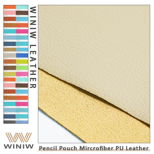 Pouch Faux Leather Embroidered Fabric