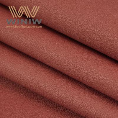 China Microfiber Sustainable Vegan Leather 1.2mm Lychee Grain Patterns For Bags for sale