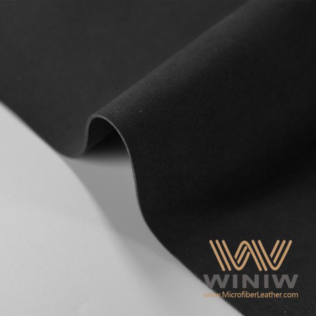 1.2mm Thickness Black Faux Leather Fabric Suede Material For Cars