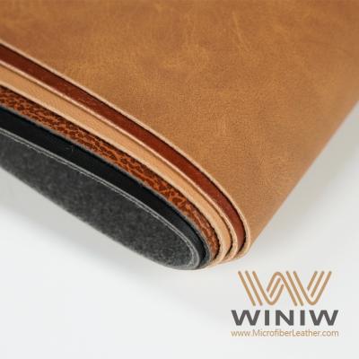 China Durable Synthetic Leather PU Vegan Leather Material For Labels for sale