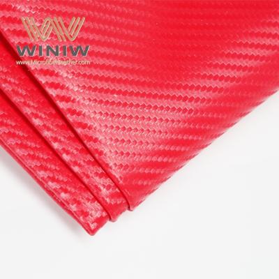 China Red Carbon Fiber Artificial Leather Cloth Ice Hockey Gloves Leather for sale
