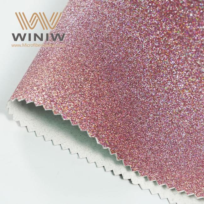 Glitter Series Micro Fiber Vegan Fabric Hand Bags Material