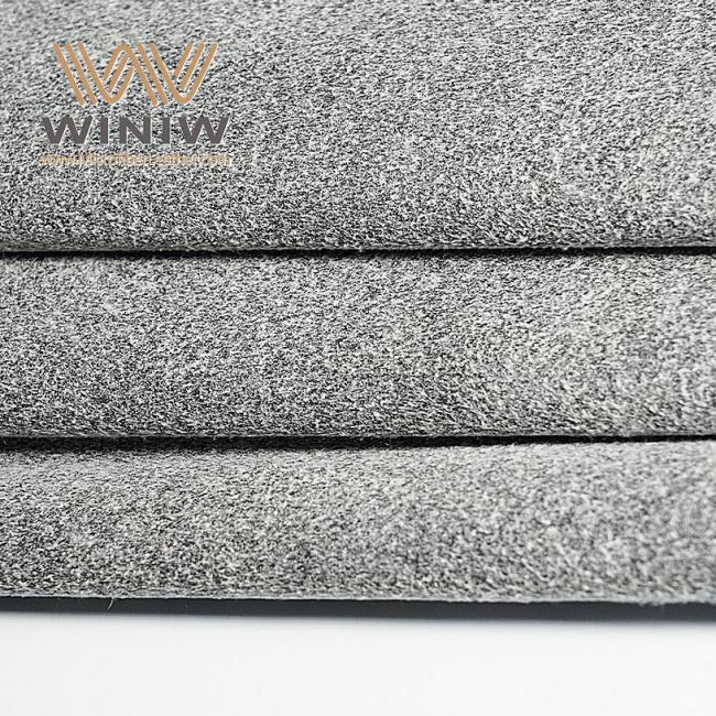 Grey Micro Suede Alcantara Fabric Synthetic Ultra Suede Leather Gloves Making Material