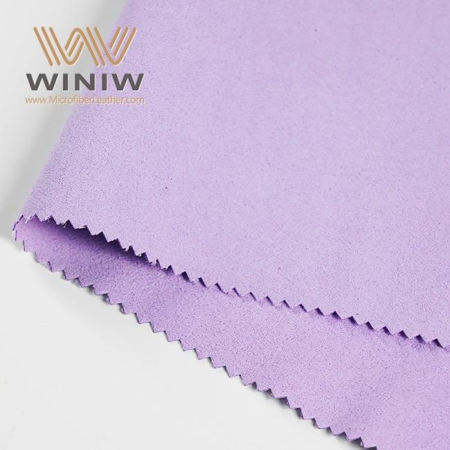 Customized Purple Ultrasuede Micro Vegan Leather Suedette Fabric Covering Material