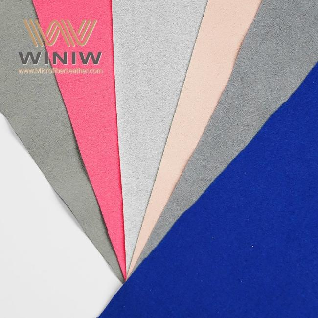 UV-Resistant Velvet Fabrics Micro PU Suede Vegan Leather For Show Cases
