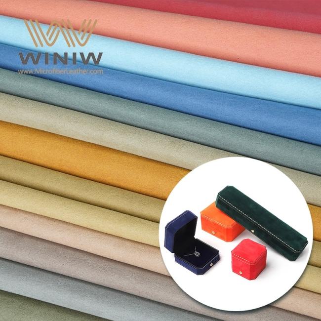 Tear Resistant Suede Microfiber Leather Ultra Suede Fabric Material For Show Cases