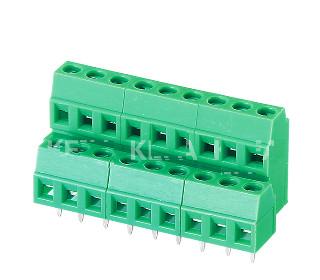 China blocos de terminais do PWB, tipo do parafuso do bloco de terminais, blocos do PWB da placa do PWB do bloco de terminais do parafuso da montagem do painel 128A-3.5 3,81 à venda