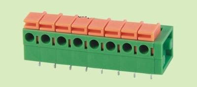 Китай РД142Р 5,08 7,62 блок зеленого цвета терминального блока весны ПКБ 250В 10А терминальный продается