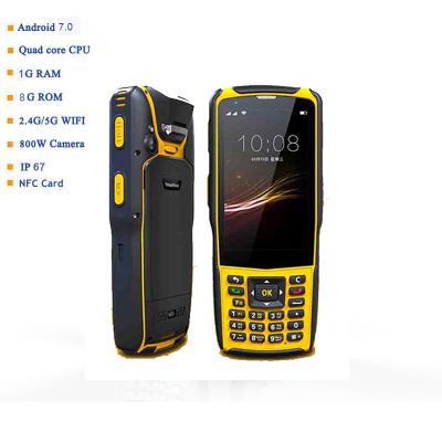 China S5 Model IP67 Industrial Android 7.0 Handheld PDA Qr Code Scanner 1D 2D Barcode Reader for Logistics Warehouse for sale