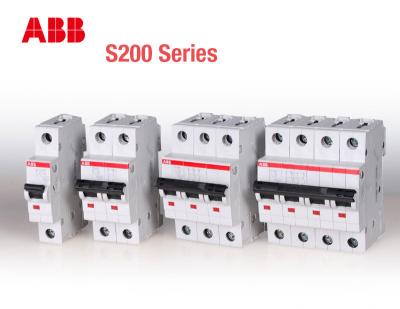 China Disyuntor miniatura de ABB S201S202S203S204, disyuntor 1~100A 1 de MCB 2 3 4P 1P+N en venta