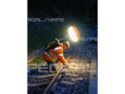 China Backpack Portable Tripod Balloon Light With DC24 / 48v Battery For Rescue for sale