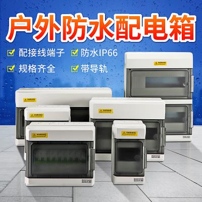 China 32A IP65 Outdoor Distribution Box With Transparent Door for sale