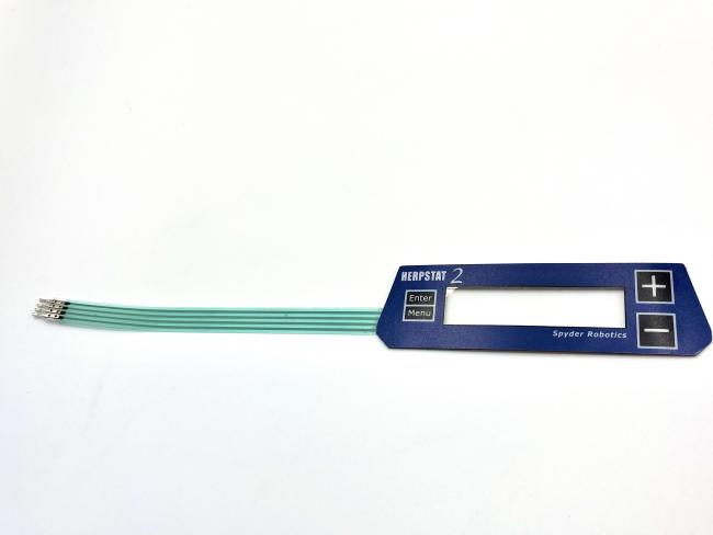 Membrane switch with transparent LCD display