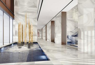 Chine Grands tuile de porcelaine de regard de marbre de taille d'agate pour le plancher de lobby d'hôtel/à la maison à vendre