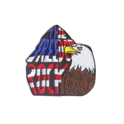 China Custom Iron On Patches Embroidery American Eagle Logo Clothes Hats Patch for sale