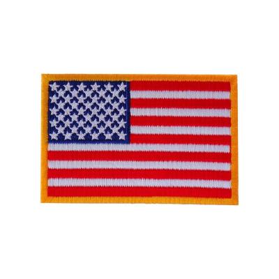 China Embroidered USA National Flag Patches Iron On / Sew On / Velcro for sale