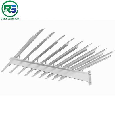 China Exterior Pvdf Coating Aluminum Sun Shade System louvers 2-7mm Environment Friendly for sale