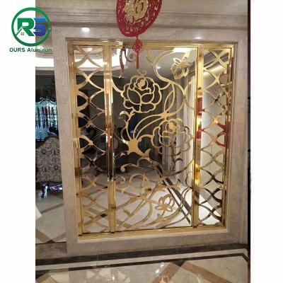 China 2-4mm Carving Cladding Aluminium Decorative Screens Facades Luxurious Style for sale