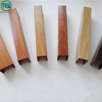 China U Aluminum Profile Linear Suspended Metal Ceiling 0.9mm For Building for sale