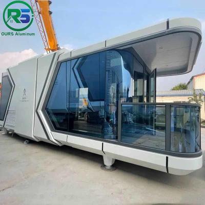 China 8.5M Length Mobile Homes White Alcoa Aluminum House Villa Modular House Flat Pack Prefab Container House for sale