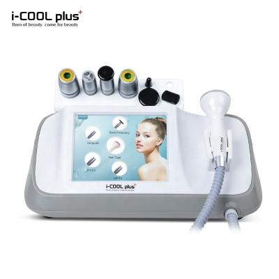 China Snowland Powerful Portable I Cool Plus Ultrasonic Korean Face Lifting Wrinkle Removal Cooling Beauty Device for sale