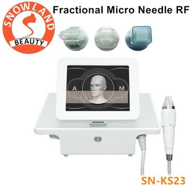 China Micro needle acne scar remover Wrinkles/freckle/pigment/ removal portable fractional rf microneedle machine for sale