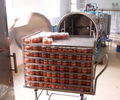 China Industrial Food Autoclave Retort Sterilizer  4400*1600*1900mm Water Spray Retort Machine for sale
