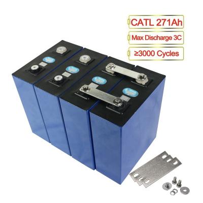 China Prismatic 271Ah CATL Lifepo4 Battery Solar Lithium Iron Phsphate Battery for sale