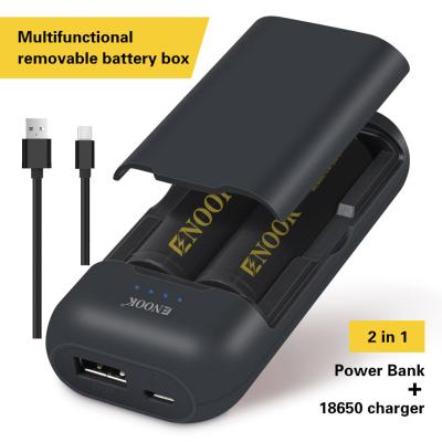 China Cargador portátil de batería de iones de litio Enook 18650 Ultra Slim Power Bank en venta