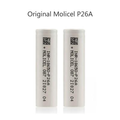 China Wholesale High performance cell 3.7v I Molicel 3.7v 2600mah 18650 P26A Rechargeable Battery for Consumer Electronics for sale