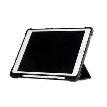 China Clear Rugged Ipad Cases Cover With Soft Edge Magnetic Tri Fold Cover Stand for sale