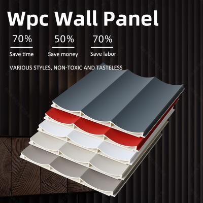 China Antibacterial WPC Wood Panel Wood Plastic Composite Cladding Wall Panel for sale
