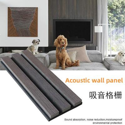 China MDF Wooden Acoustic Slats Interior Wall Panel 2400*600*22mm for sale