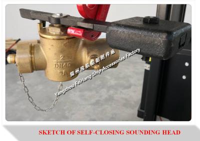 China CB/T3778-1999 ship sounding self closing valve / Bronze sounding self closing valve / Brass depth sensing self closing v for sale