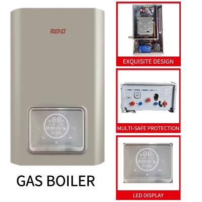 China 26kw 28Kw Gas Wall Mounted Boiler Golden Shell Instant Hot Water Boiler Gas for sale